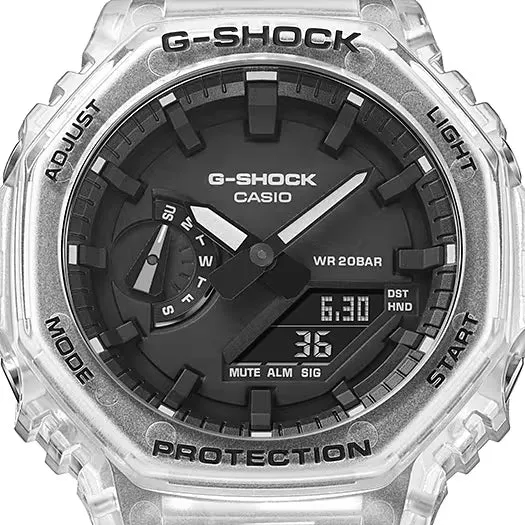 Casio G-Shock GA-2100SKE-7AER Herrenuhr • Extreme Stoßfestigkeit • Kultiges Retro-Design