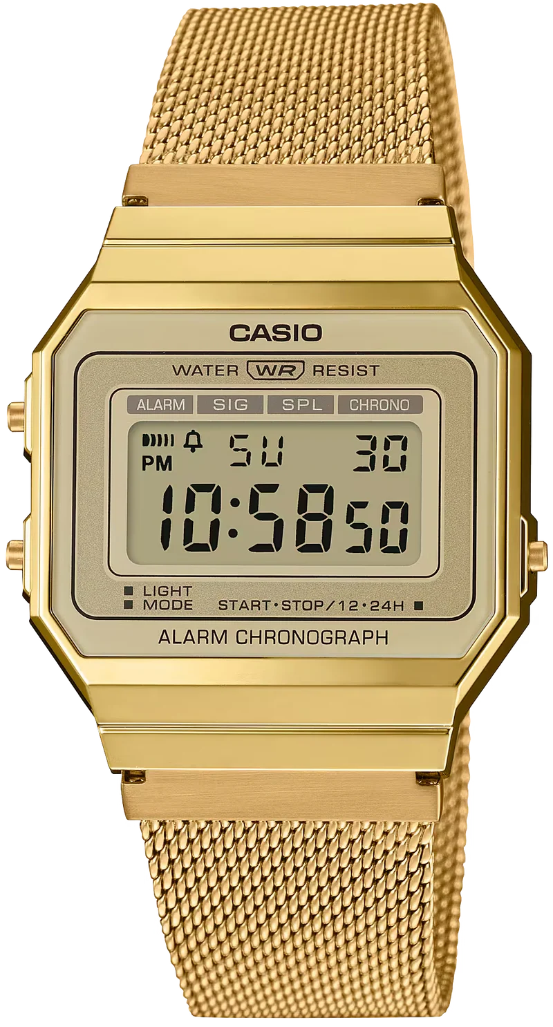 Casio Vintage A700WEMG-9AEF Damenuhr • Kultiges Retro-Design • Slim
