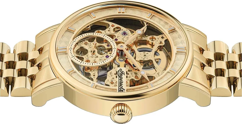 Ingersoll The Herald I00408 Herrenuhr • Skelettiertes Automatikwerk • Gold-Design