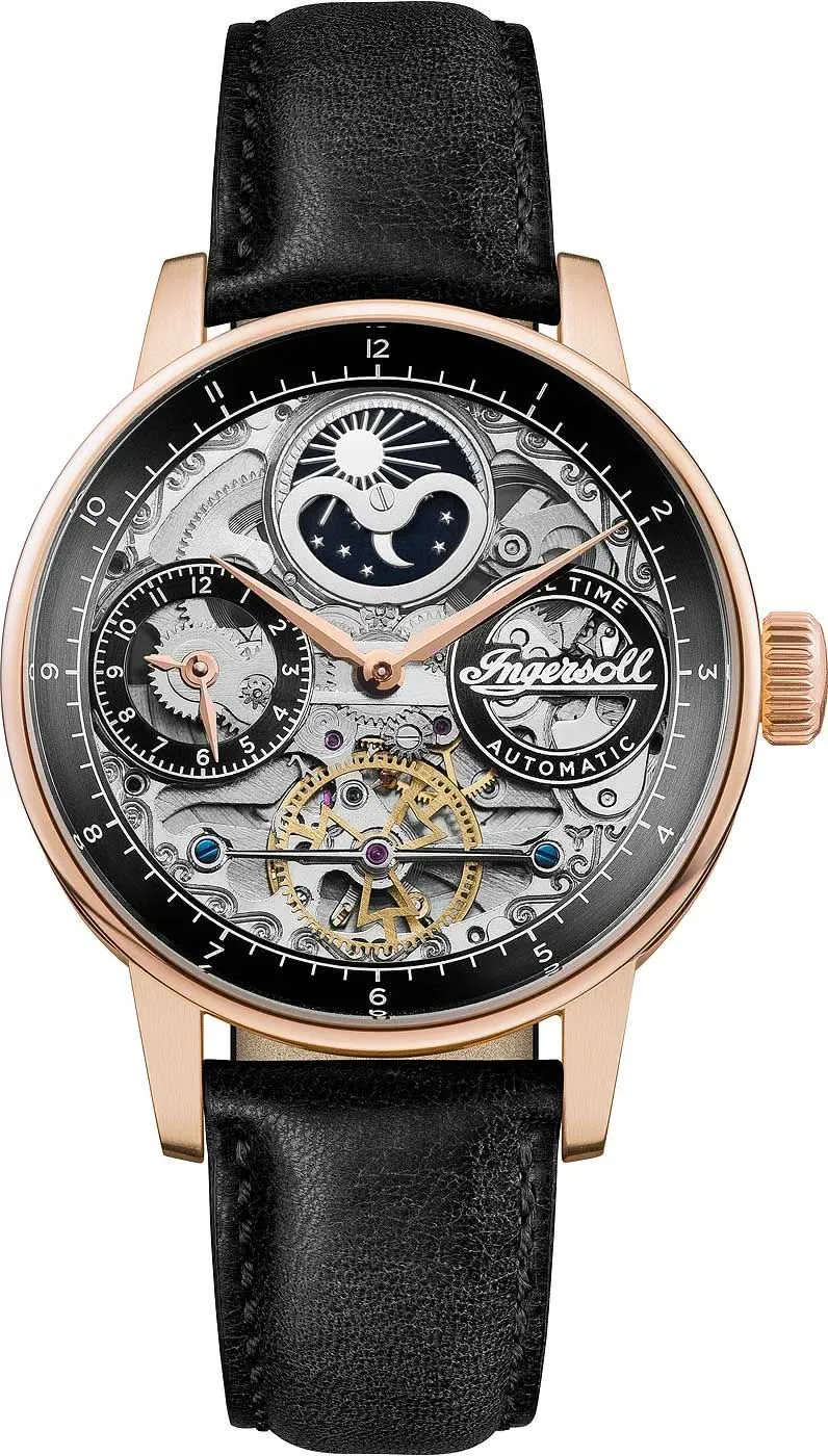 Ingersoll The Jazz I07705 Herrenuhr • Automatikwerk • Mondphasenanzeige