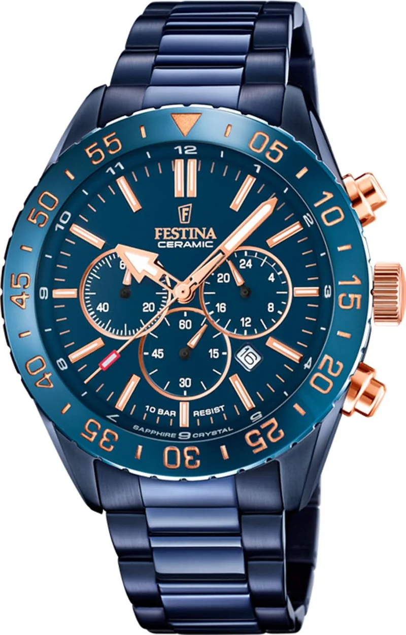 Festina Ceramic Chronograph F20576/1 Herrenuhr • Saphirglas • 10 ATM