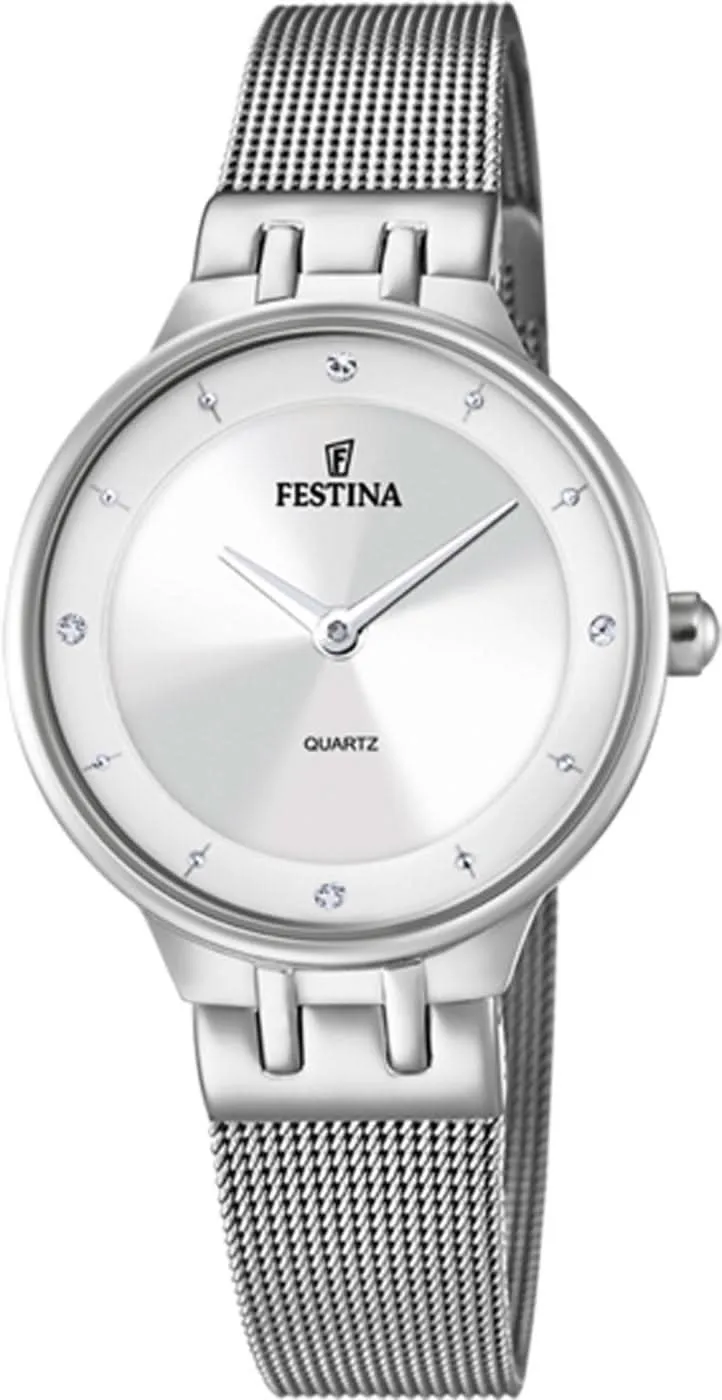 Festina Mademoiselle F20597/1 Damenuhr • Edelstahl • Swarovski Kristalle