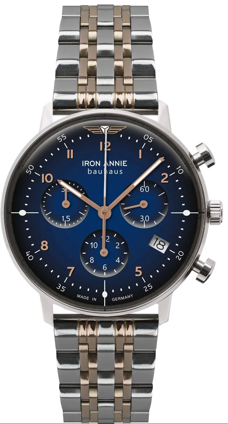 Iron Annie Bauhaus Lady 5089MB-3 Damen Uhr • Quarz • Chronograph