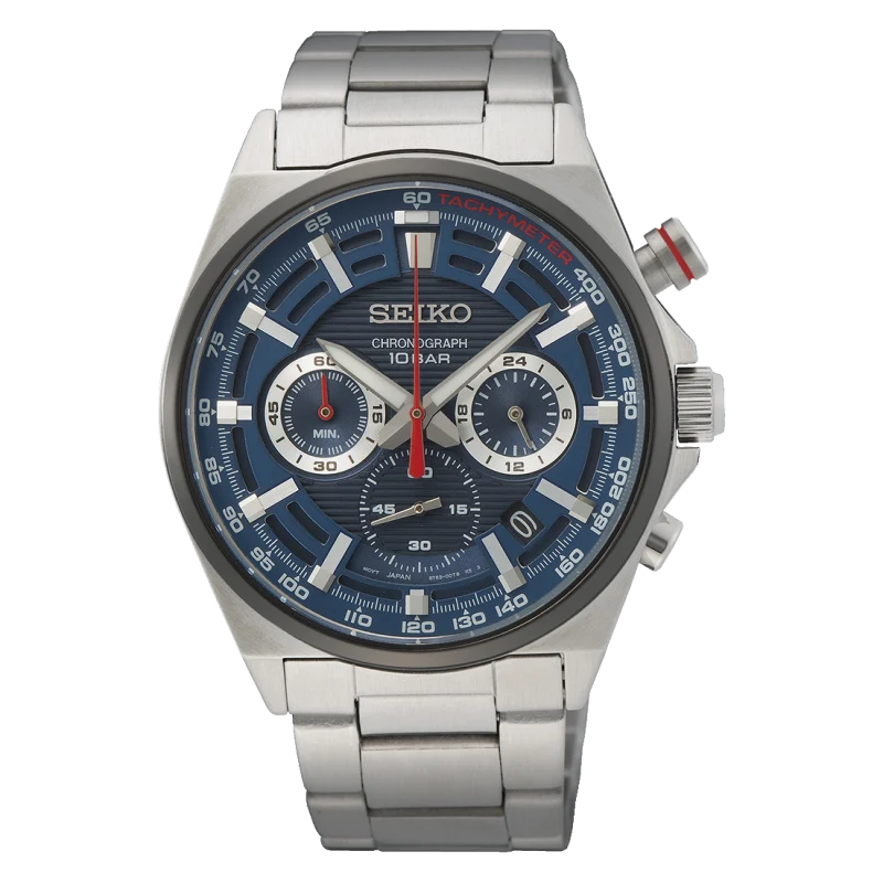 Seiko Conceptual SSB407P1 Herrenuhr • Tachymeter • Präzises Quarzwerk