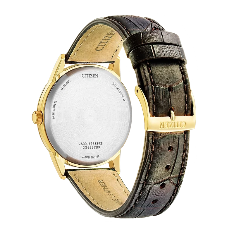 Citizen AW0102-13AE Herrenuhr • Solarbetrieb • Goldfarbenes Gehäuse