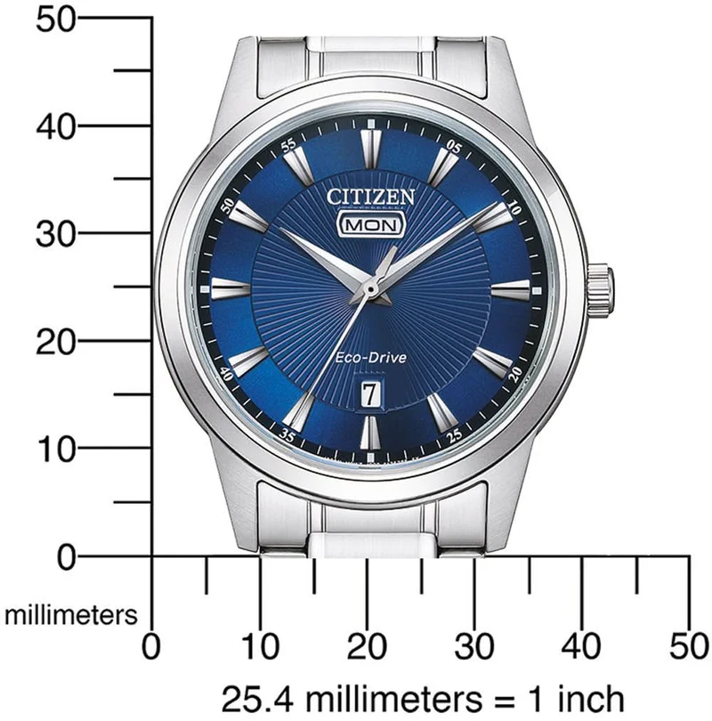 Citizen AW0100-86LE Herrenuhr • Eco-Drive Lichtantrieb • Day-Date Anzeige
