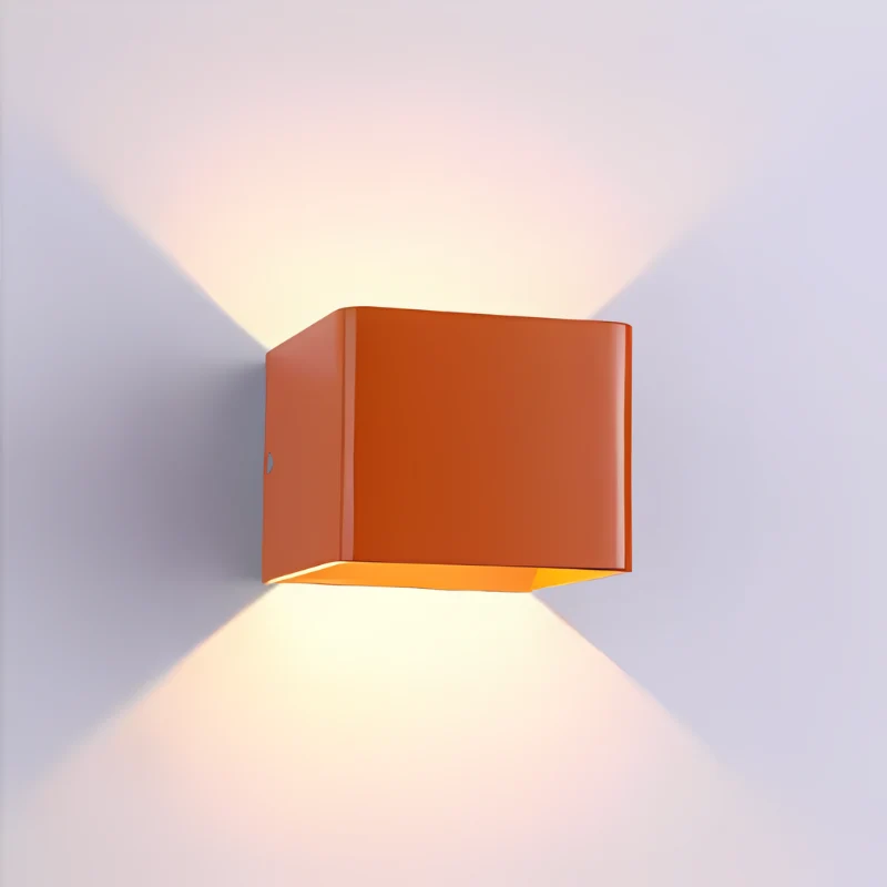 Vierkante LED-Wandlamp Aluminium Warm Wit Licht Energiezuinig Modern Minimalistisch Design Interieur | Sansoti