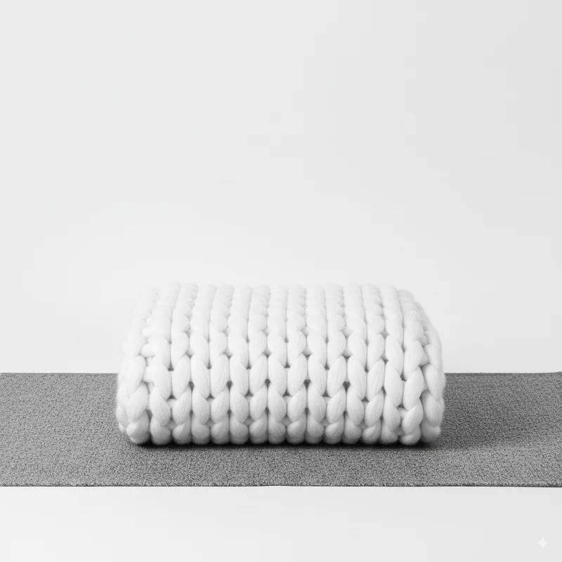 Handgebreide XXL Plaid Grof Gebreid Garen Scandinavisch Design Woonkamer Slaapkamer Decoratief Deken Wol | Sansoti