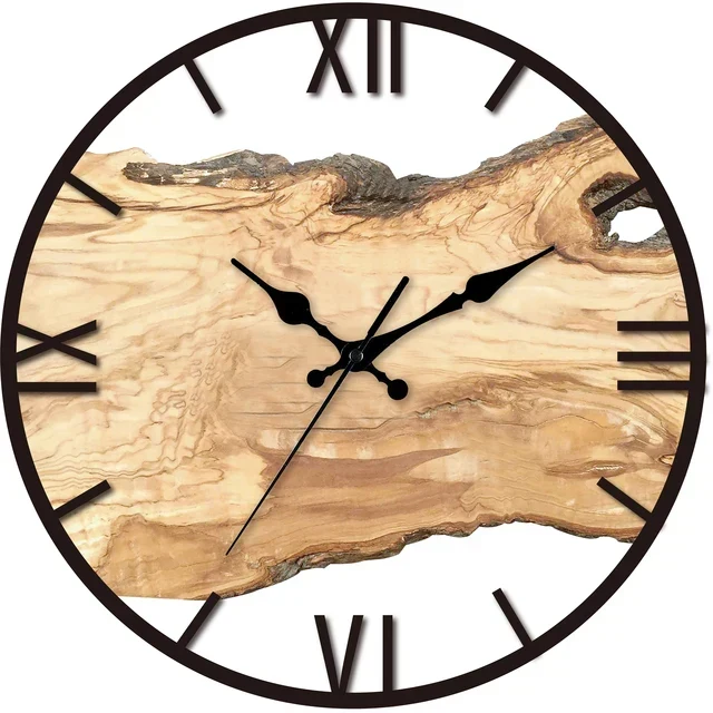 Doorzichtige Wandklok Acryl 30x30cm Stil Uurwerk Modern Tijdloze Kamer Woondecoratie Transparant Design | Sansoti
