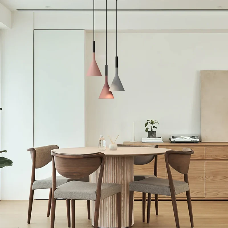 Hanglamp Betonlook Industrieel Grijs Bruin Wit Rood E27 Pendelverlichting Eettafel Keukeneiland Woonkamer | Sansoti