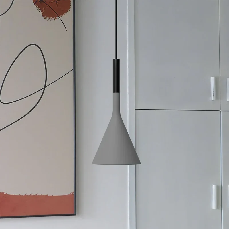 Hanglamp Betonlook Industrieel Grijs Bruin Wit Rood E27 Pendelverlichting Eettafel Keukeneiland Woonkamer | Sansoti