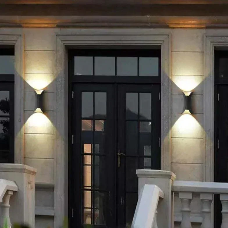LED Buitenwandlamp Metaal Goudkleurig IP65 Waterdicht voor Tuin Terras Balkon Outdoor Verlichting Wandlamp | Sansoti
