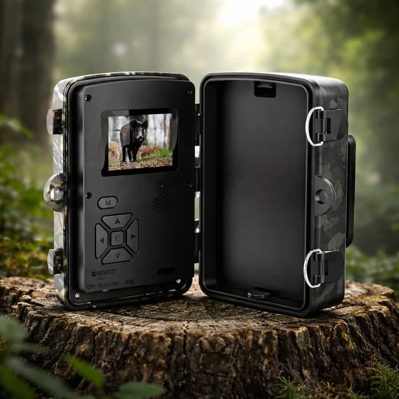 Wildcamera met Bewegingsmelder Nachtzicht IP66 Waterdicht voor Foto en Video Outdoor Dieren Natuur Tuin | Sansoti