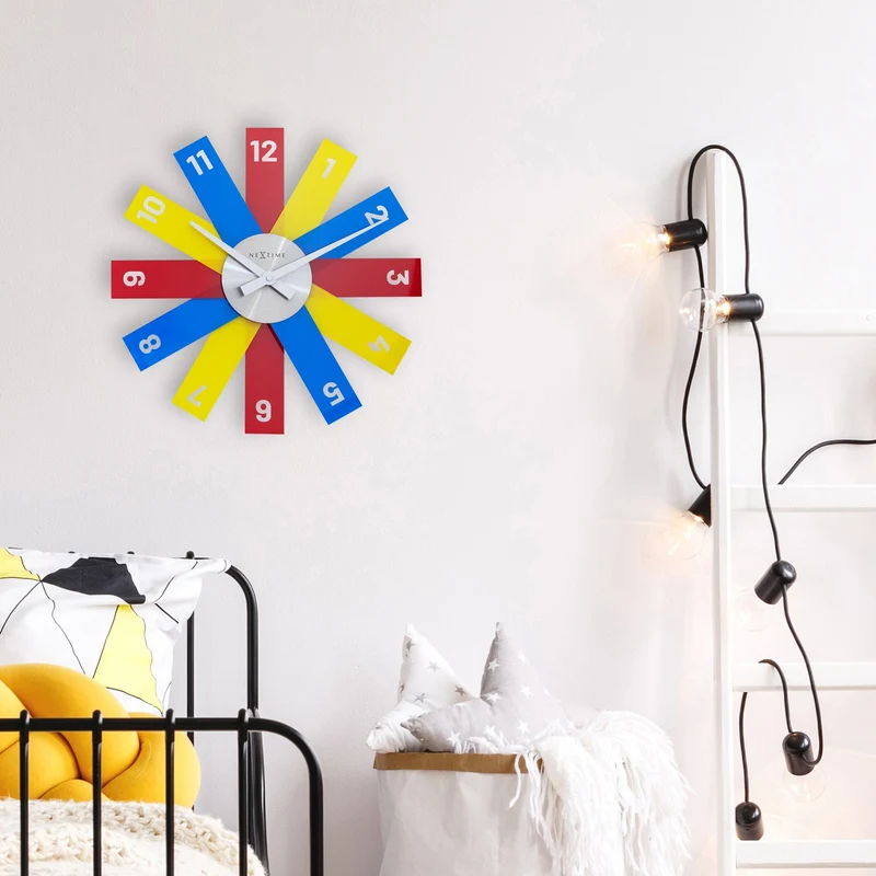 Wall clock 40cm - Silent - Acrylic/Metal - "Plexi"