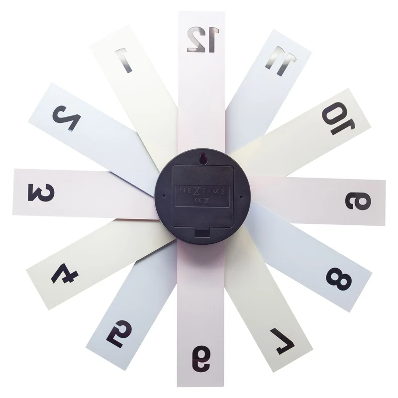 Wall clock 40cm - Silent - Acrylic/Metal - "Plexi"