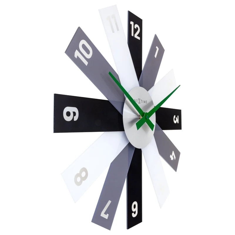 Wall clock 40cm - Silent - Acrylic/Metal - "Plexi"