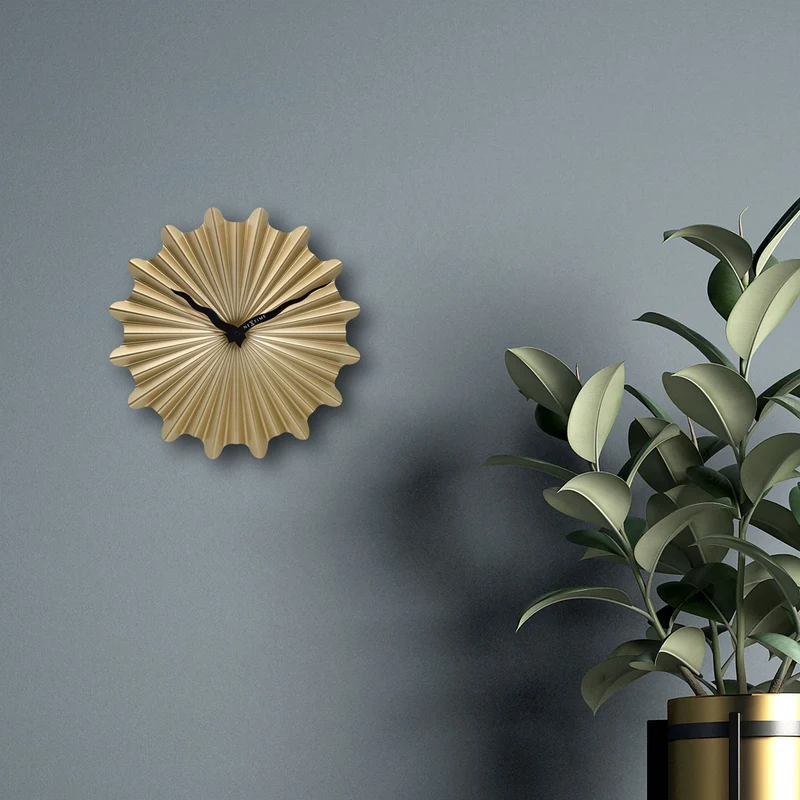 Wall clock 40cm - Silent - Metal - "Sunny"