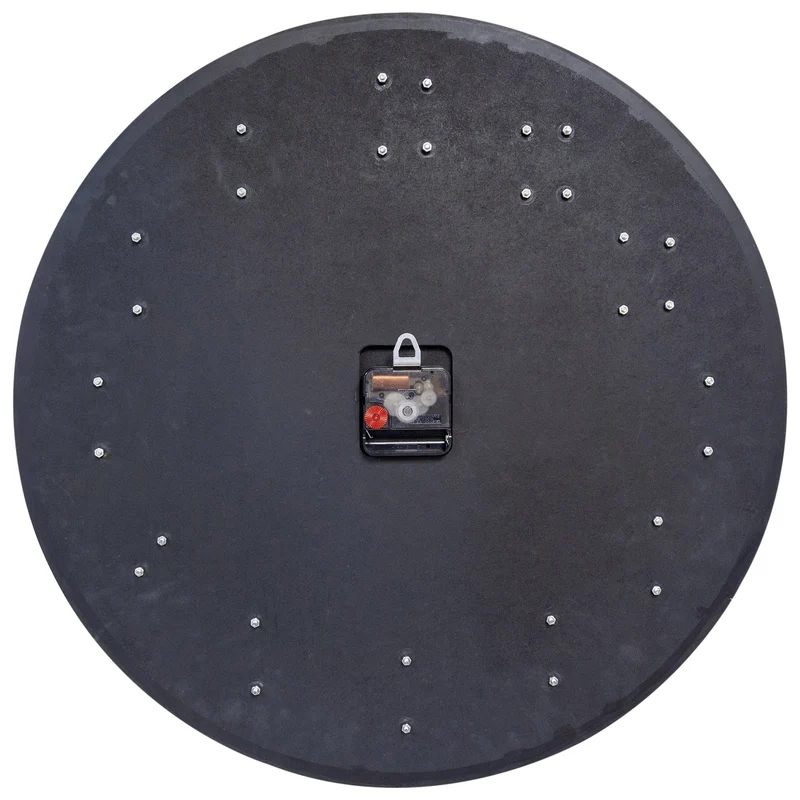 Large Wall clock 50cm - Silent - Wood/Metal - "Precious"