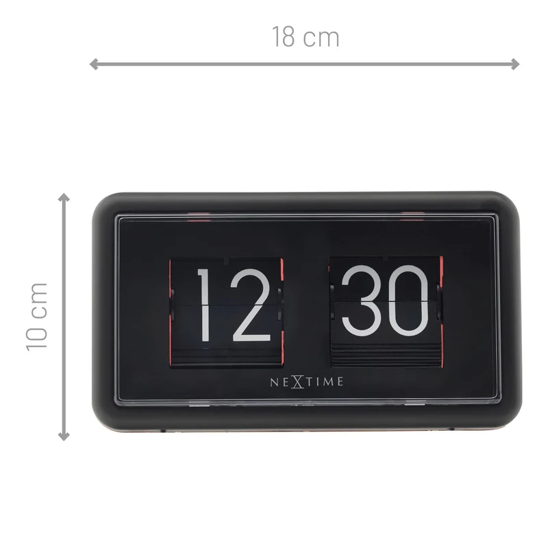 Flip Clock - Table or Wall Clock - 18x10x7cm