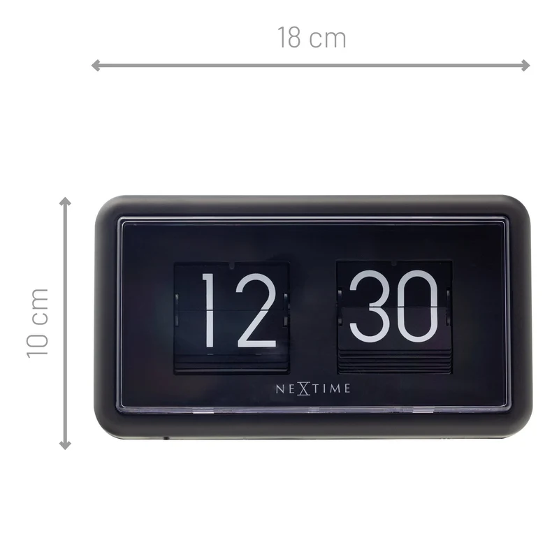 Flip Clock - Table or Wall Clock - 18x10x7cm