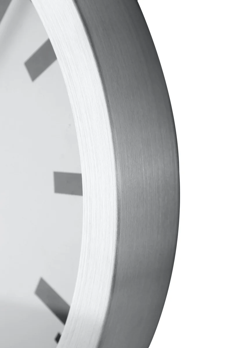 Wall clock/Table clock - 19 / 35cm - Aluminum - 'Station Stripe'