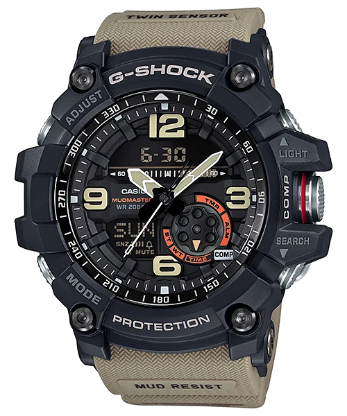 Casio G-Shock Mudmaster GG-1000-1A5ER Herren-Armbanduhr Schwarz • Digitaler Kompass & Thermometer • 20 bar wasserdicht