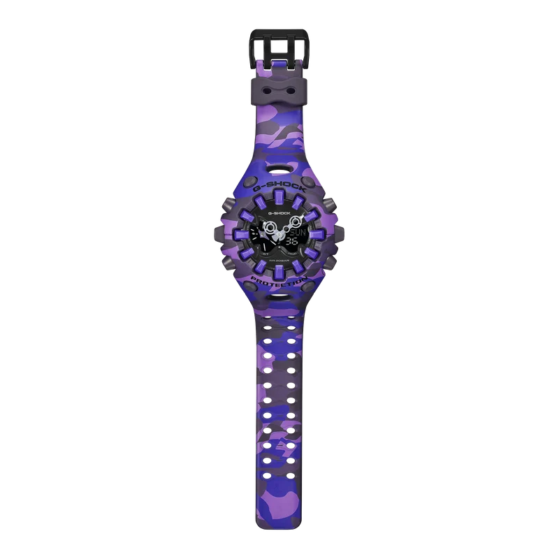 Casio G-Shock GA-V01CMG-6AER Unisex Armbanduhr • Bold Camo Tarnmuster • Stoßfest & 20 bar wasserdicht