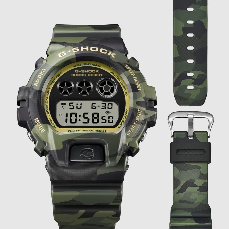 Casio G-Shock DW-6900CMG-3ER Herren Armbanduhr • Einzigartiges Camouflage-Design • Stoßfest & 20 bar wasserdicht