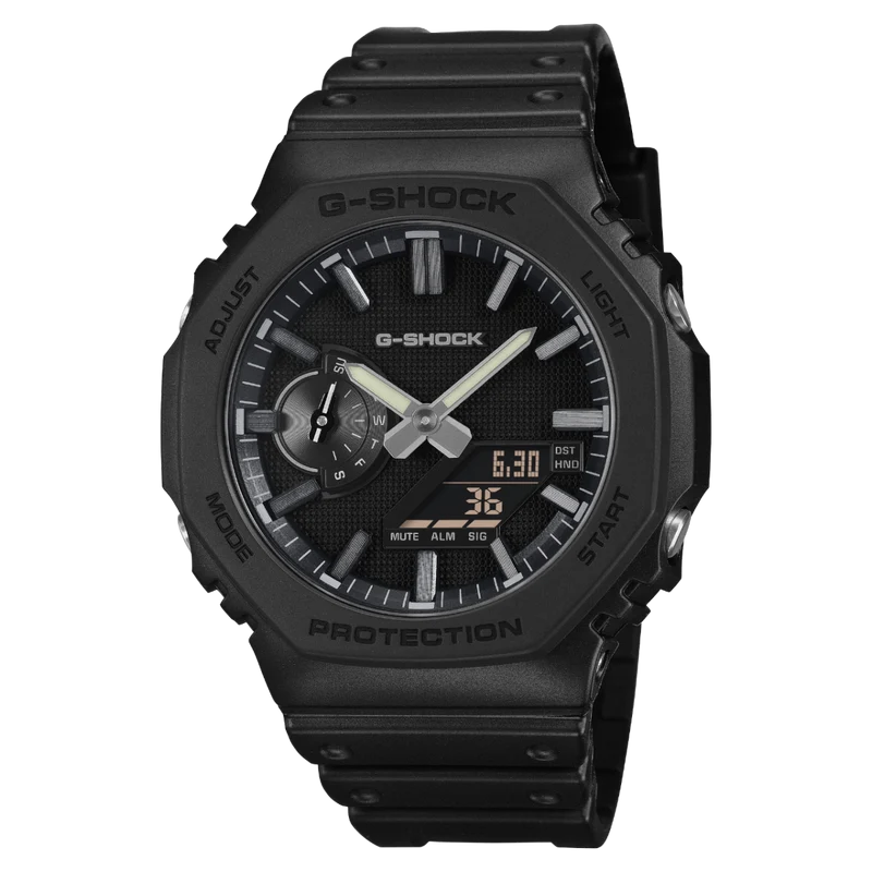 Casio G-Shock GA-2100LXB-1AER Herren Armbanduhr • Biobasiertes Resin • Luxe Black Design