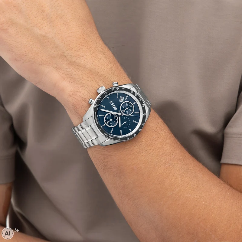 BOSS Grand Prix 1514344 Herrenuhr Schwarz • Quarzwerk • Chronograph-Design