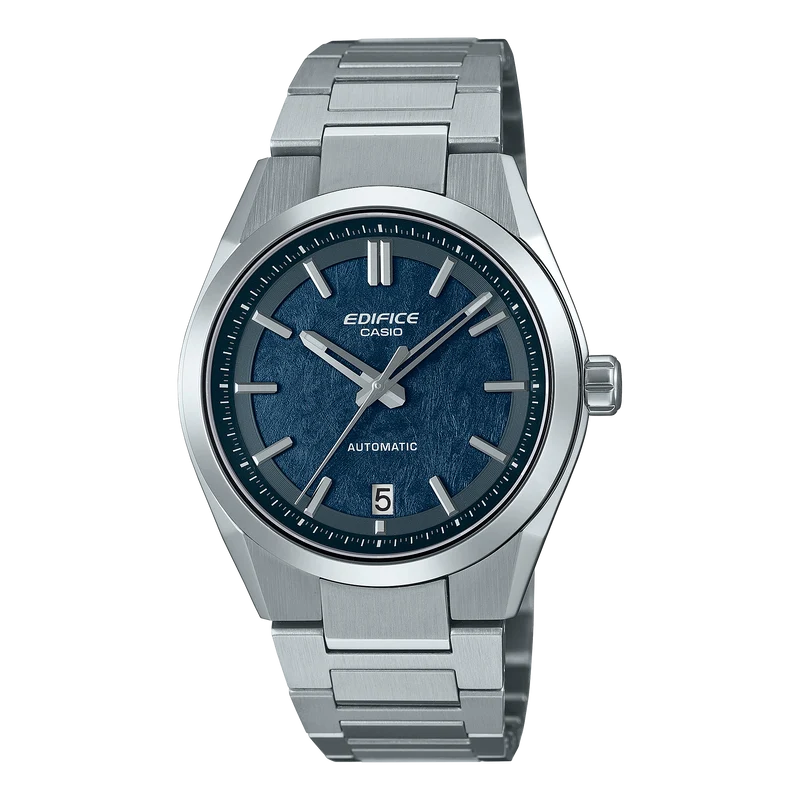 Casio Edifice EFK-100D-2AER Herrenuhr Blau • Automatikwerk mit Sichtboden • Saphirglas