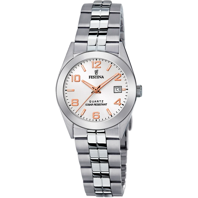 Festina Classics F20438/4 Damenuhr Silber • Mineralglas • Edelstahlarmband