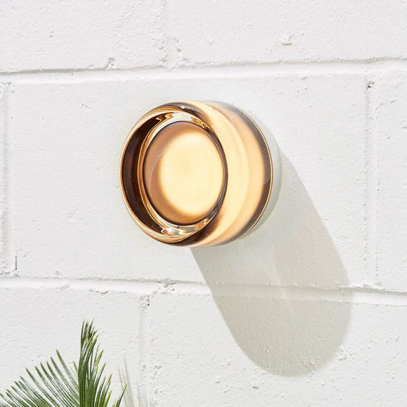 Ronde Wandlamp LED Dimbaar Sfeerverlichting Slaapkamer Gang Woonkamer Metaal Glas Modern Minimalistisch | Sansoti