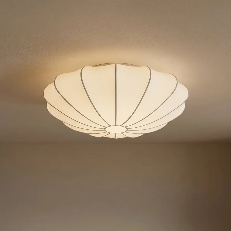 Plafondlamp Cocon Zijdevezel Warm Wit Sfeerverlichting Woonkamer Slaapkamer Eetkamer Ontspanning Design | Sansoti