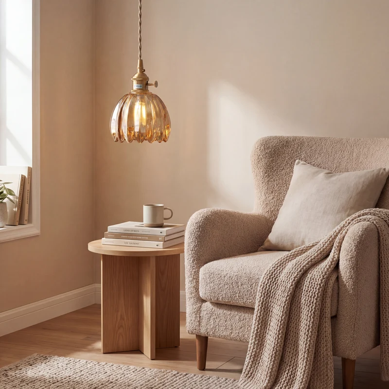 Glazen Hanglamp E27 Glas-Metaal Combinatie Scandinavisch Design Eetkamer Woonkamer Eetkamerlamp Minimalisme | Sansoti