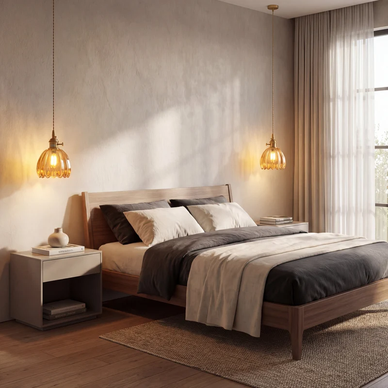 Glazen Hanglamp E27 Glas-Metaal Combinatie Scandinavisch Design Eetkamer Woonkamer Eetkamerlamp Minimalisme | Sansoti