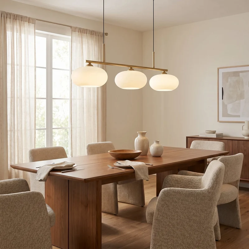 Geometrische Hanglamp 3-Lichts Metaal Glas Eetkamer Keukeneiland Verstelbaar Modern Scandinavisch Design | Sansoti