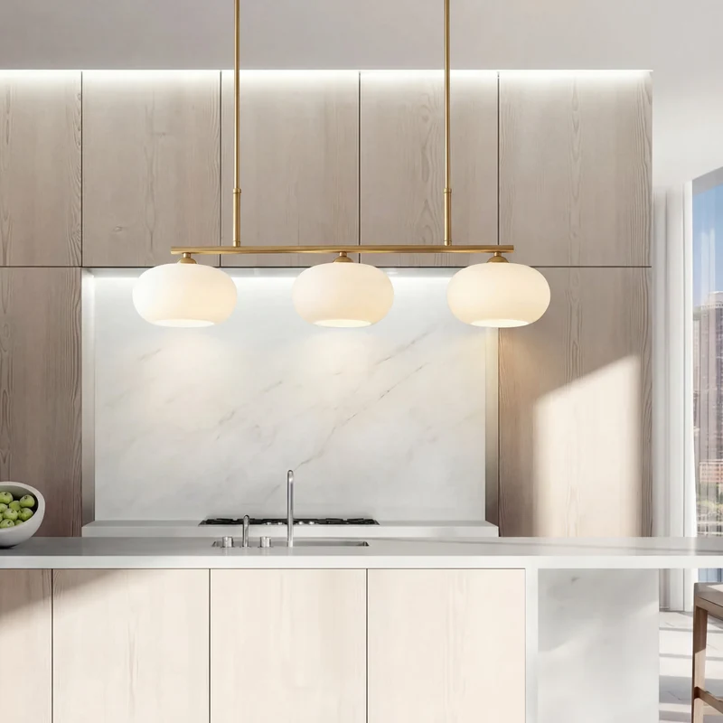 Geometrische Hanglamp 3-Lichts Metaal Glas Eetkamer Keukeneiland Verstelbaar Modern Scandinavisch Design | Sansoti