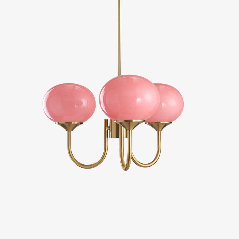 Glazen Bollen Kroonluchter Matglas Warm Wit Licht Eettafel Woonkamer Hal Verlichting Gesmeed IJzer Modern | Sansoti