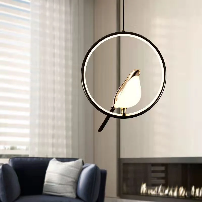 Hanglamp Vogels op Tak Metaal LED Warm Wit 3000K Zwart Goud Eettafel Woonkamer Sfeerlicht Design Interieur | Sansoti