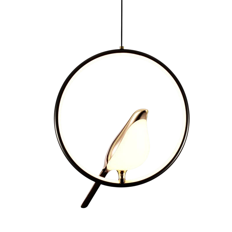 Hanglamp Vogels op Tak Metaal LED Warm Wit 3000K Zwart Goud Eettafel Woonkamer Sfeerlicht Design Interieur | Sansoti