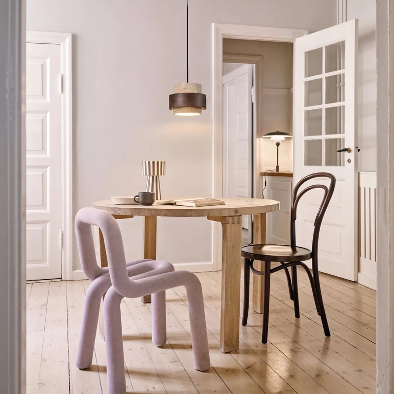 Hanglamp Natuursteen Hout Wabi-Sabi Stijl Verstelbaar Eetkamer Bar Keuken Verlichting 1 2 3 4 Spots LED | Sansoti