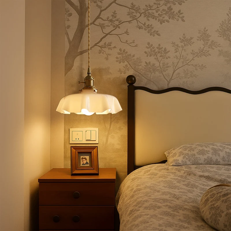 Hanglamp Messing Glas Verstelbaar Wit E26 E27 Scandinavisch Design Eetkamer Bar Woonruimte Landelijk | Sansoti
