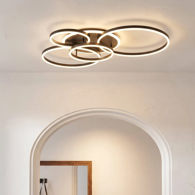 Minimalistische Aluminium Hanglamp E27 met LED Verstelbaar Modern Design voor Eetkamer Slaapkamer Leeshoek | Sansoti