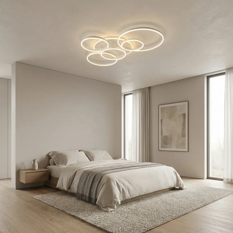 Minimalistische Aluminium Hanglamp E27 met LED Verstelbaar Modern Design voor Eetkamer Slaapkamer Leeshoek | Sansoti