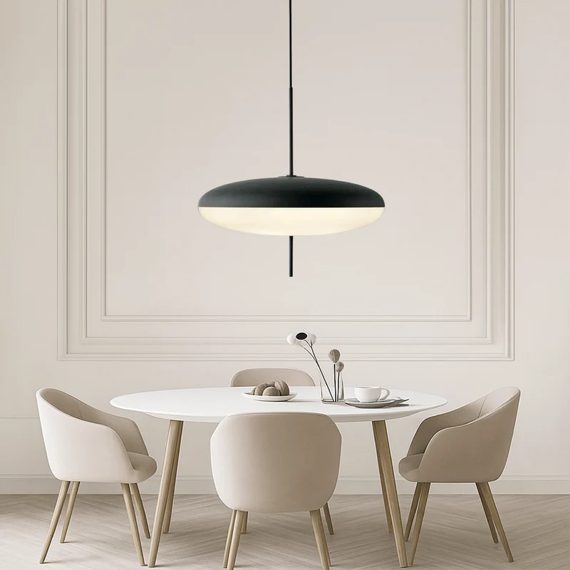 Geometrische Hanglamp E27 Metaal Acryl 50cm Minimalistisch Design Eetkamer Keuken Woonkamer LED Verlichting | Sansoti