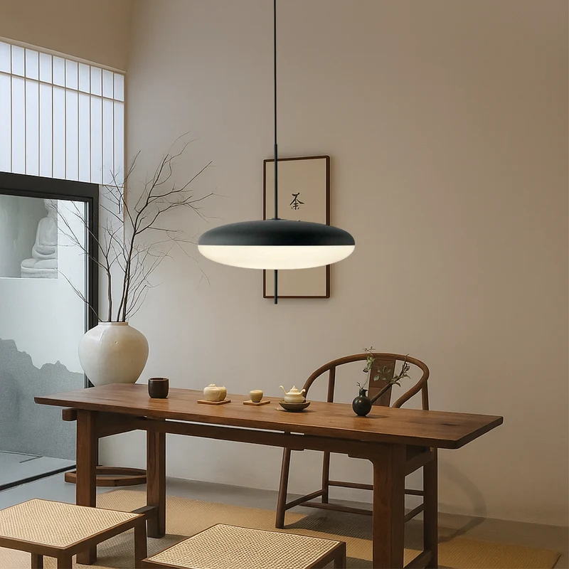 Geometrische Hanglamp E27 Metaal Acryl 50cm Minimalistisch Design Eetkamer Keuken Woonkamer LED Verlichting | Sansoti
