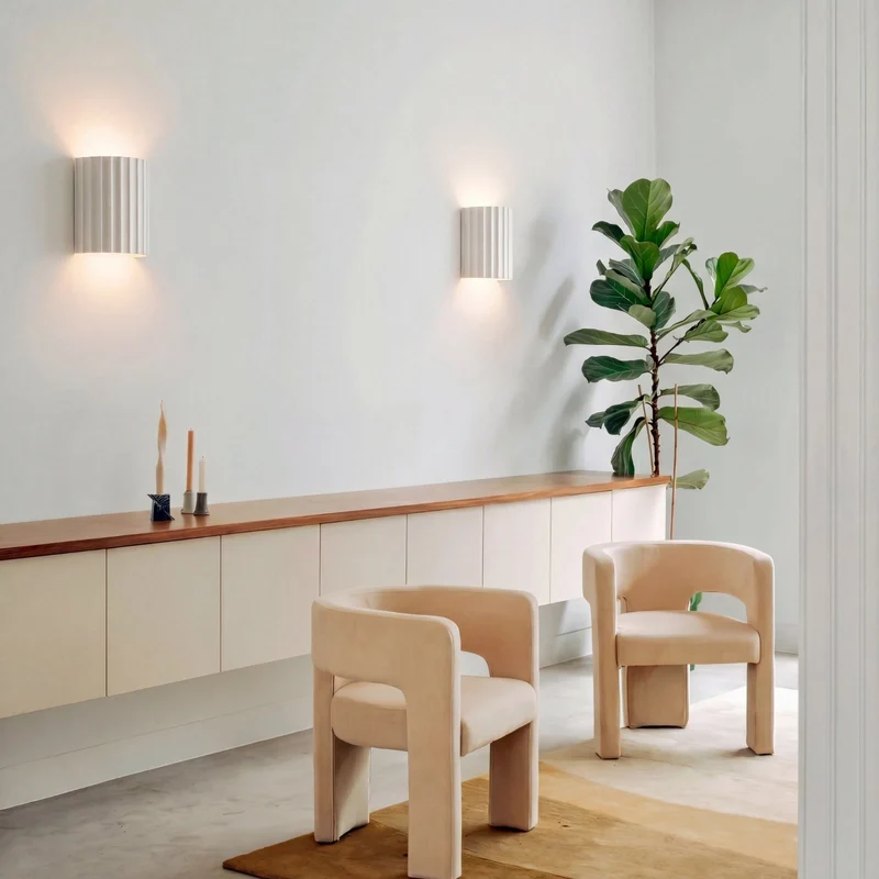 Wandlamp Rond LED Dimbaar Hars Muurdecoratie Kleuraccent Sfeerlicht Leeshoek Gang Slaapkamer Woonkamer | Sansoti