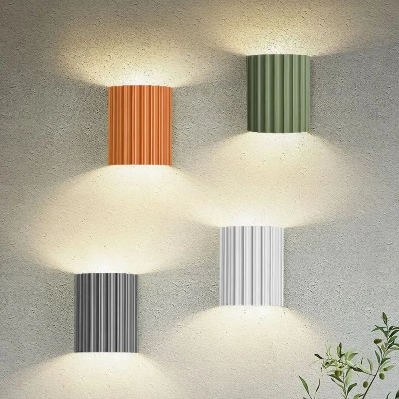 Wandlamp Rond LED Dimbaar Hars Muurdecoratie Kleuraccent Sfeerlicht Leeshoek Gang Slaapkamer Woonkamer | Sansoti
