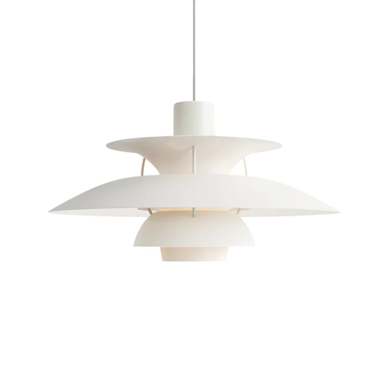 Gelaagde Aluminium Hanglamp E27 Scandinavisch Design Zwart Wit Eetkamer Keukeneiland Plafondverlichting | Sansoti